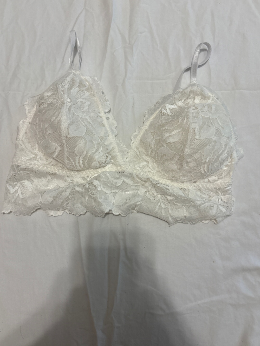 Lace Bralette - Cream Feminine Lace Bralette